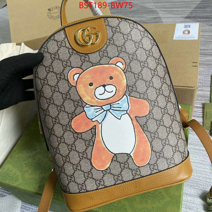 Gucci Bags(TOP)-Backpack-,how to buy replica shop ,ID: BW75,$: 189USD