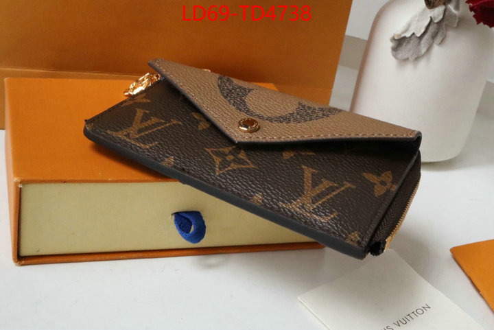 LV Bags(TOP)-Wallet,ID: TD4738,$: 69USD