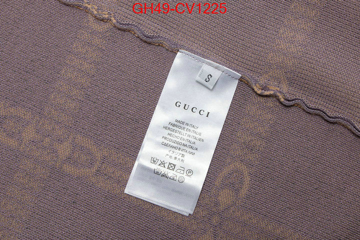 Clothing-Gucci,buy 2023 replica , ID: CV1225,$: 49USD