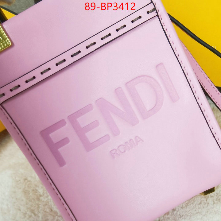 Fendi Bags(4A)-Sunshine-,high ,ID: BP3412,$: 89USD