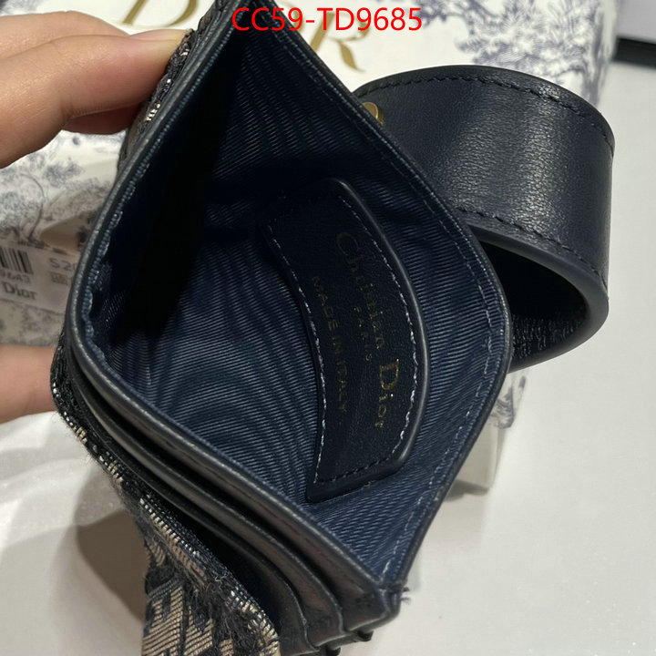 Dior Bags(TOP)-Wallet-,ID: TD9685,$: 59USD