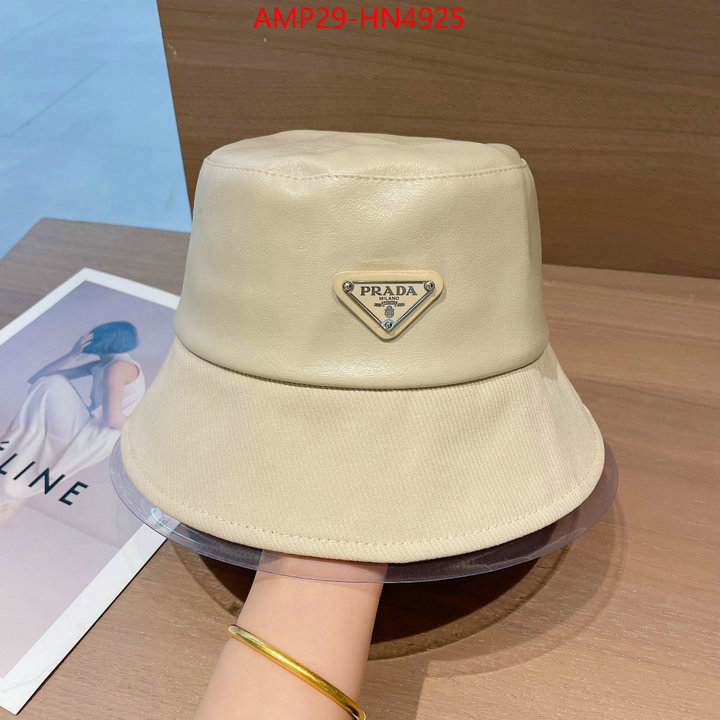 Cap (Hat)-Prada,high quality 1:1 replica , ID: HN4925,$: 29USD