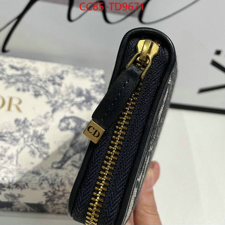 Dior Bags(TOP)-Wallet-,ID: TD9671,$: 85USD