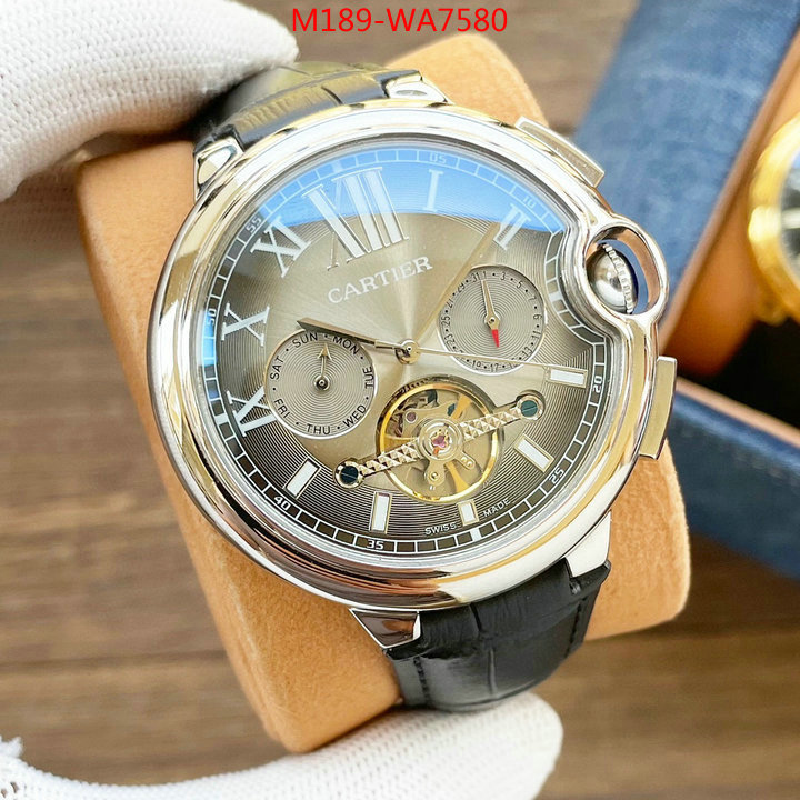 Watch(4A)-Cartier,aaaaa+ quality replica ,ID: WA7580,$: 189USD