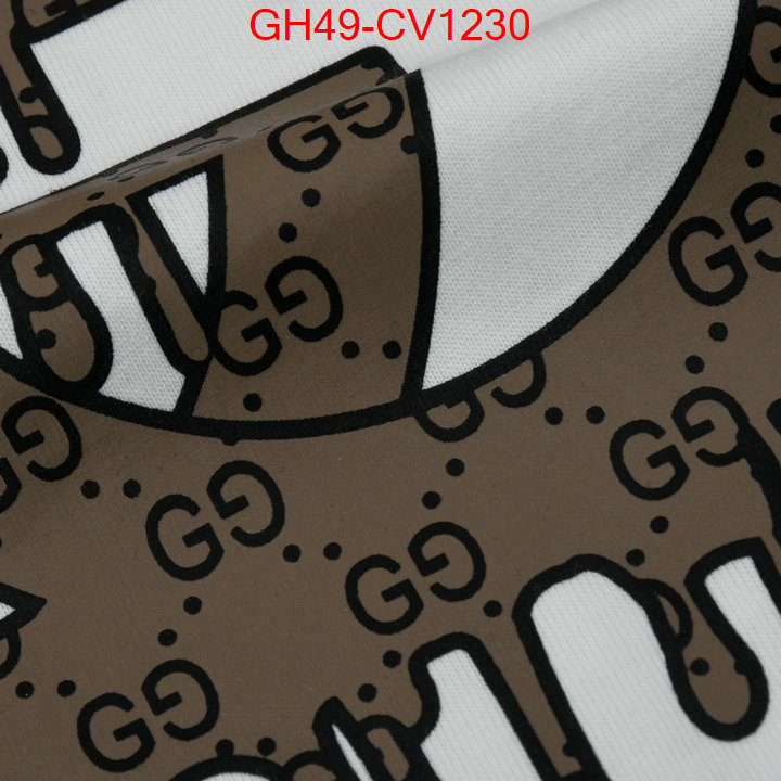 Clothing-Gucci,the best quality replica , ID: CV1230,$: 49USD