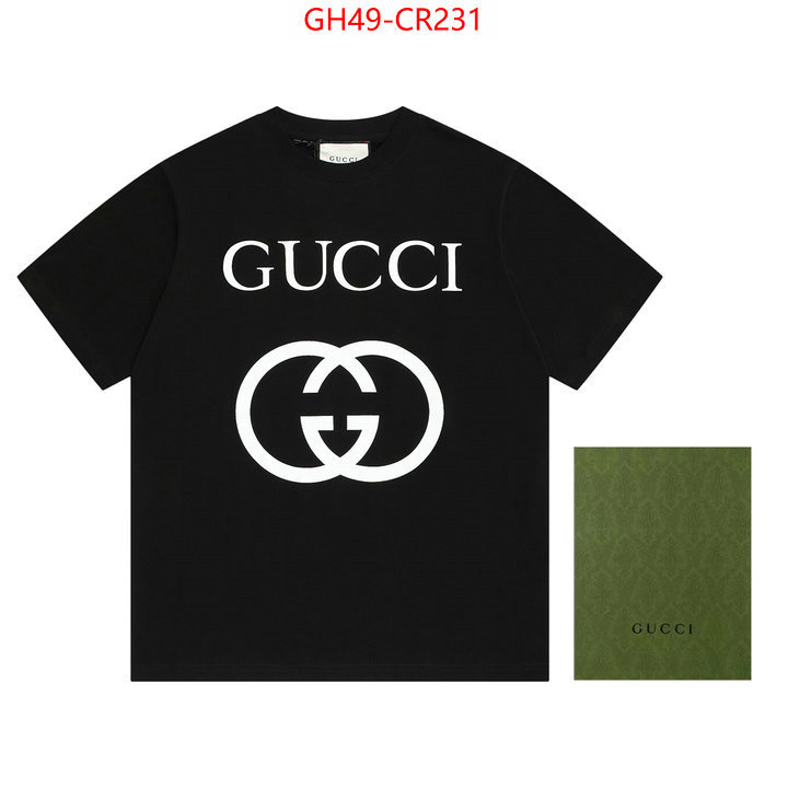 Clothing-Gucci,high quality happy copy , ID: CR231,$: 49USD