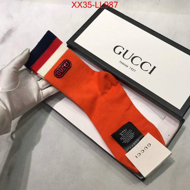 Sock-Gucci,replica aaaaa designer , ID: LL987,$:35USD