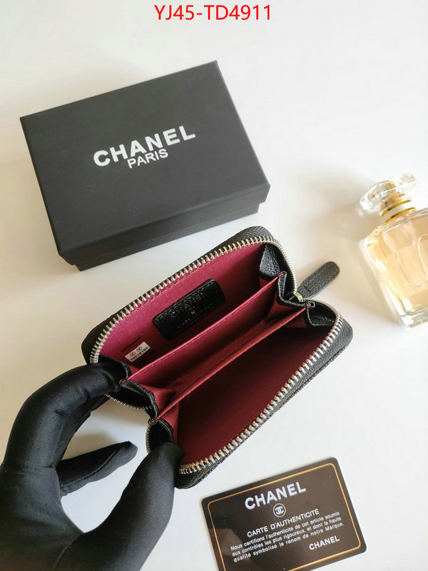 Chanel Bags(4A)-Wallet-,ID: TD4911,$: 45USD