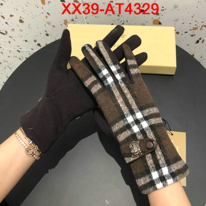 Gloves-Burberry,high quality perfect , ID: AT4329,$: 39USD