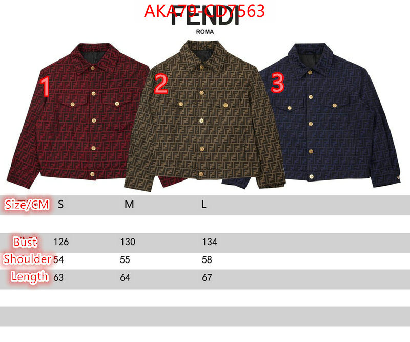 Clothing-Fendi,7 star collection , ID: CD7563,$: 79USD