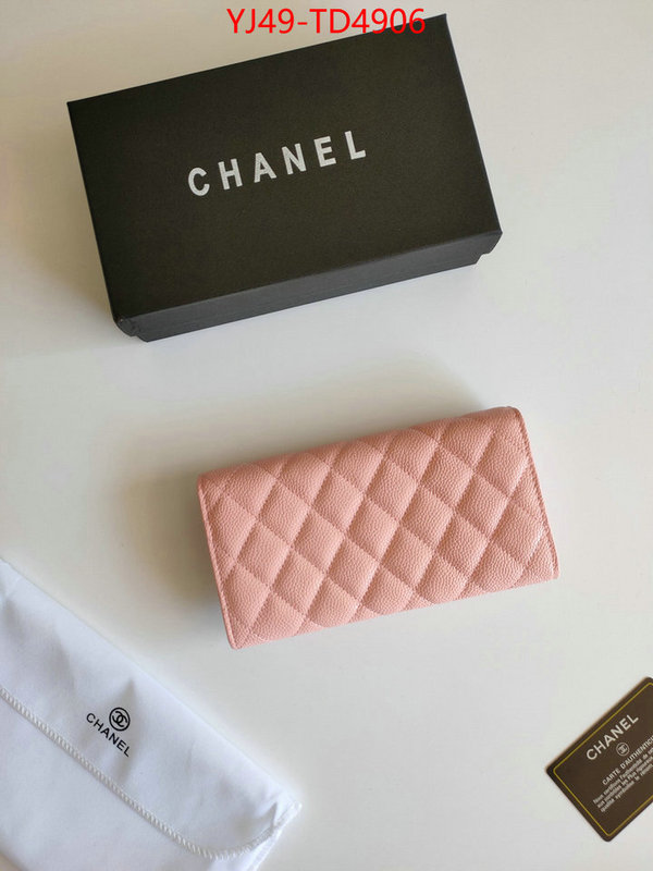 Chanel Bags(4A)-Wallet-,ID: TD4906,$: 49USD