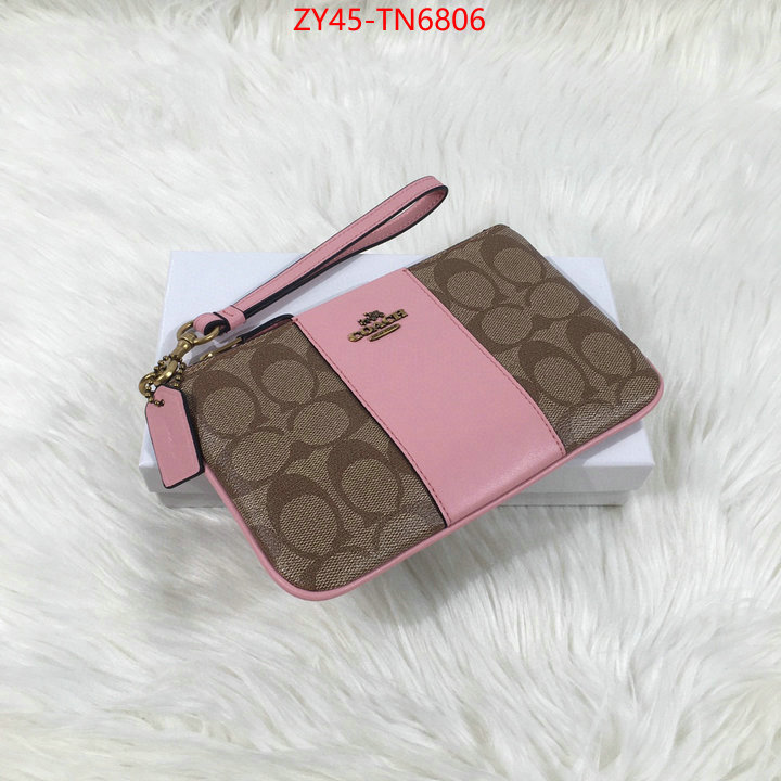 Coach Bags(4A)-Wallet,buy high quality cheap hot replica ,ID: TN6806,$: 45USD