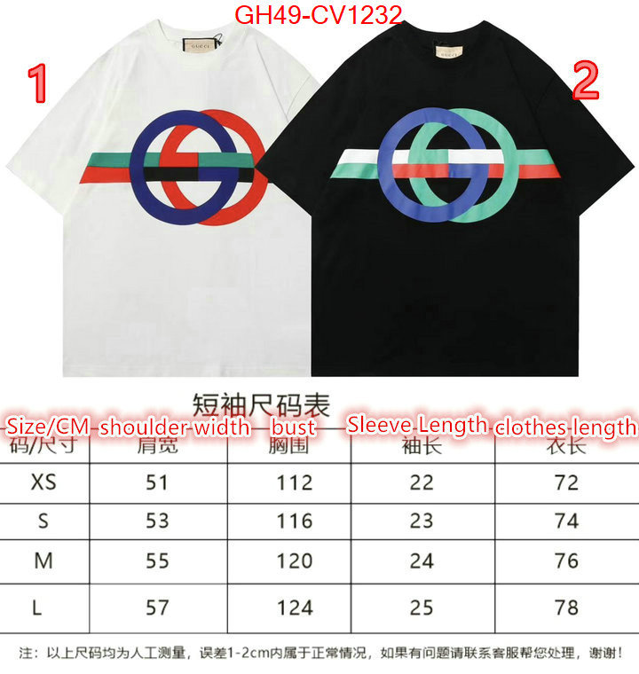 Clothing-Gucci,aaaaa replica , ID: CV1232,$: 49USD