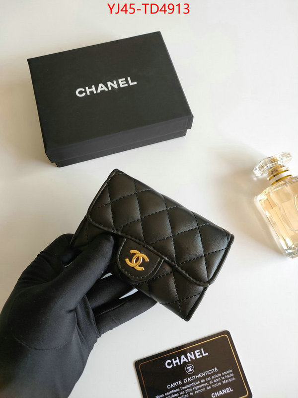 Chanel Bags(4A)-Wallet-,ID: TD4913,$: 45USD