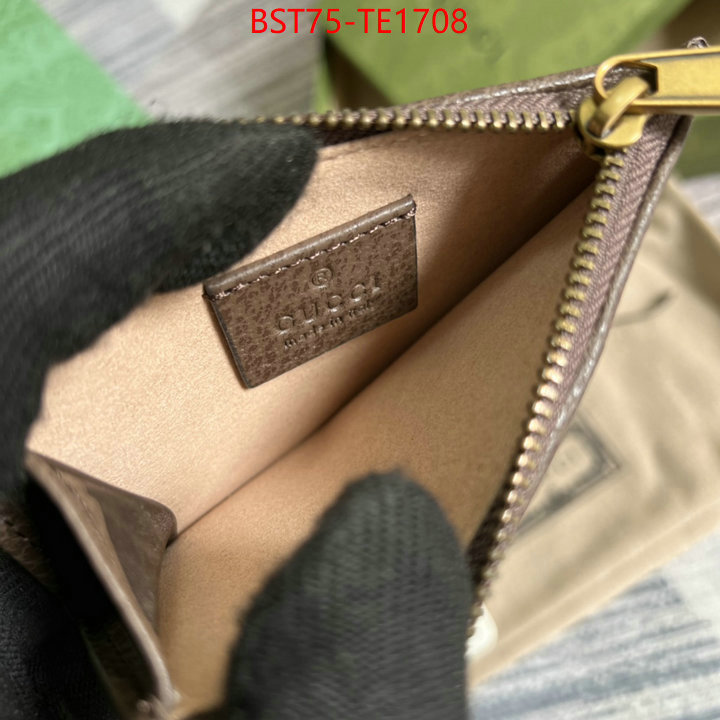 Gucci Bags(TOP)-Wallet-,find replica ,ID: TE1708,$: 75USD