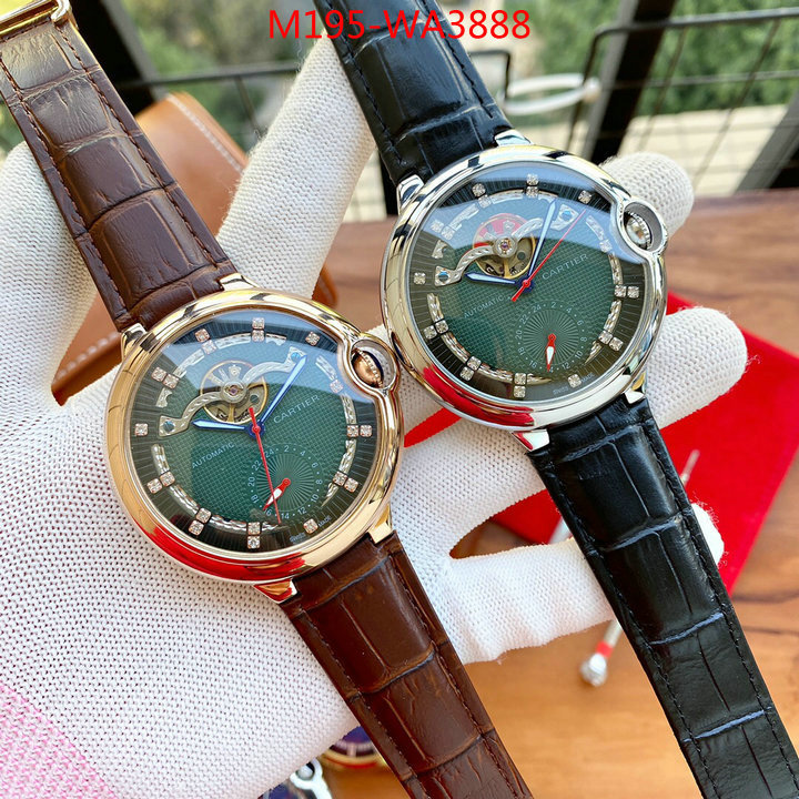 Watch(4A)-Cartier,the highest quality fake ,ID: WA3888,$: 195USD