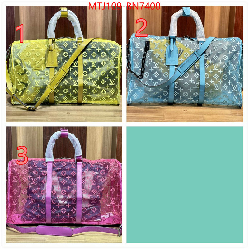 LV Bags(4A)-Keepall BandouliRe 45-50-,replica best ,ID: BN7400,$: 109USD