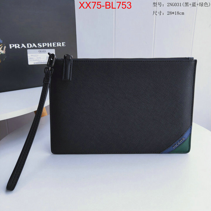 Prada Bags(TOP)-Clutch-,ID: BL753,$:75USD