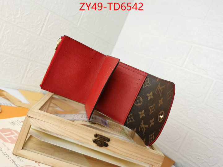 LV Bags(4A)-Wallet,we provide top cheap aaaaa ,ID: TD6542,$: 49USD