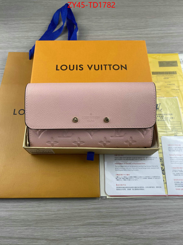 LV Bags(4A)-Wallet,ID: TD1782,$: 45USD