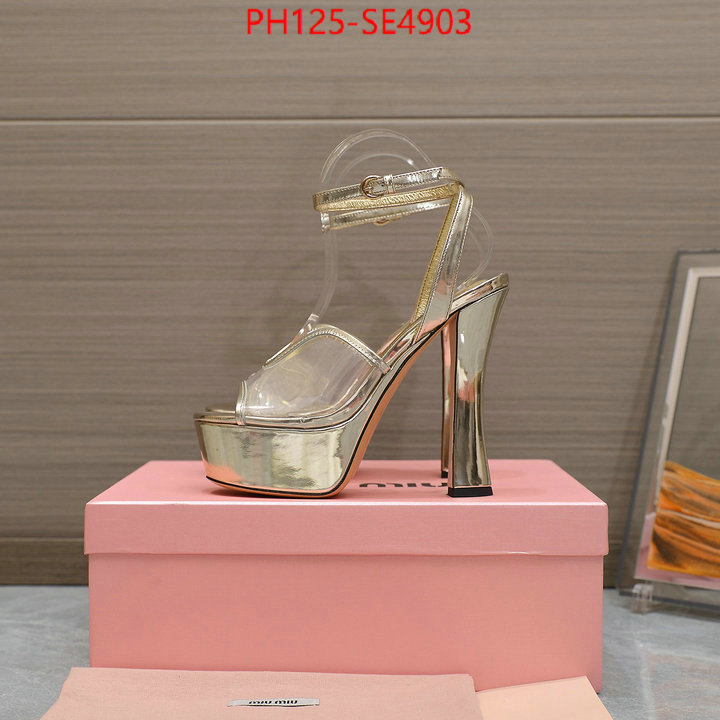 Women Shoes-Miu Miu,high quality designer replica , ID: SE4903,$: 125USD