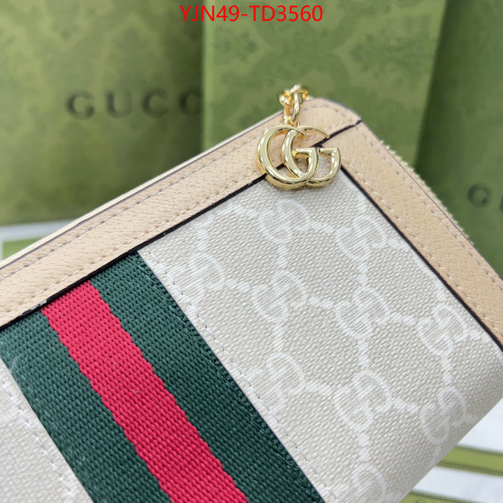 Gucci Bags(4A)-Wallet-,wholesale 2023 replica ,ID: TD3560,$: 49USD