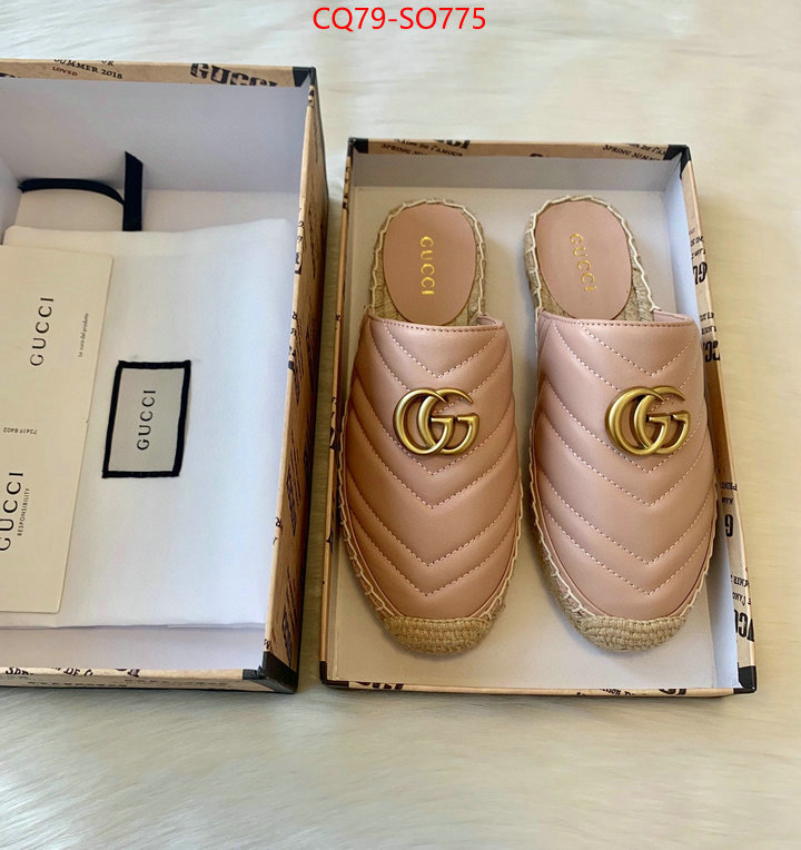 Women Shoes-Gucci,top fake designer , ID: SO775,$: 79USD