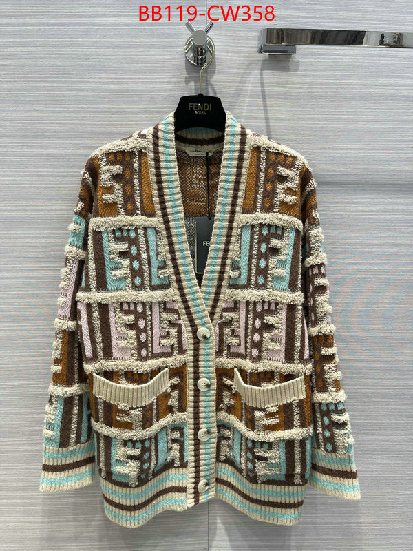 Clothing-Fendi,new designer replica , ID: CW358,$: 119USD