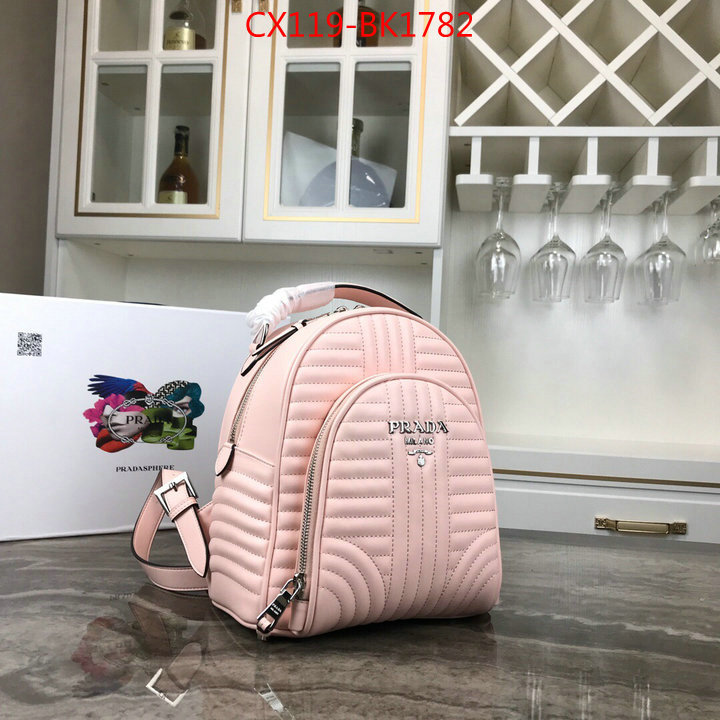 Prada Bags(4A)-Backpack-,buy best quality replica ,ID: BK1782,$:119USD