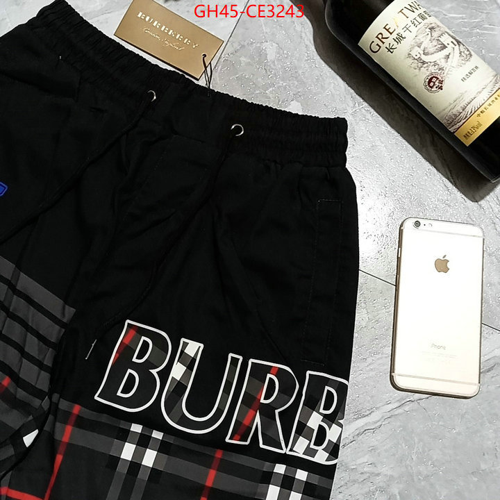 Clothing-Burberry,highest product quality , ID: CE3243,$: 45USD