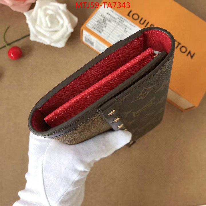 LV Bags(4A)-Wallet,ID: TA7343,$: 59USD