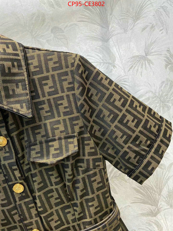 Clothing-Fendi,designer 1:1 replica , ID: CE3802,$: 95USD