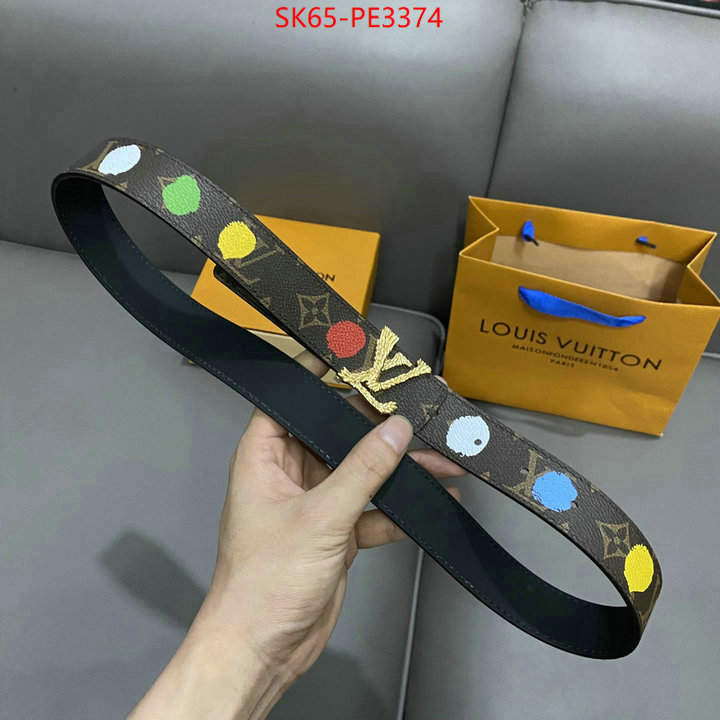 Belts-LV,replcia cheap from china , ID: PE3374,$: 65USD