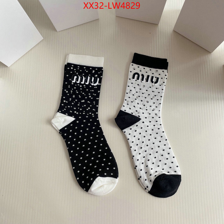 Sock-Miu Miu,at cheap price , ID: LW4829,$: 32USD