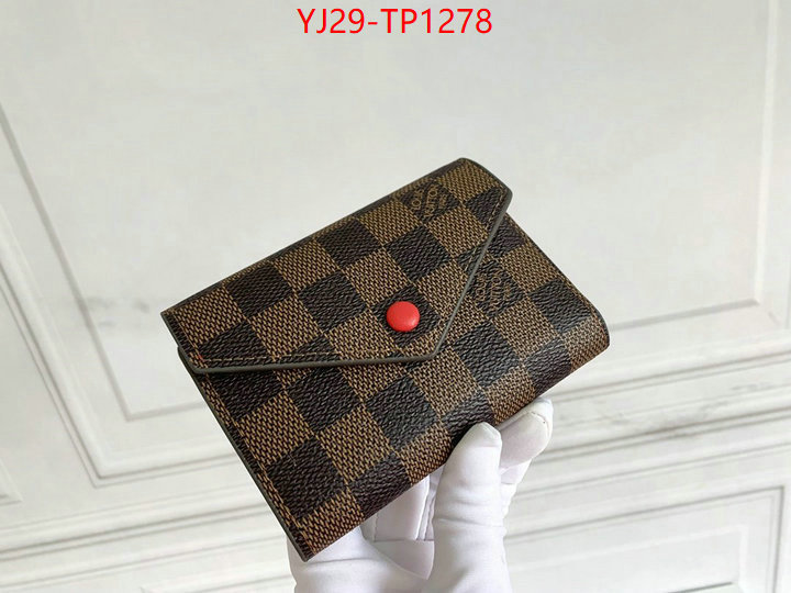 LV Bags(4A)-Wallet,ID: TP1278,$: 29USD