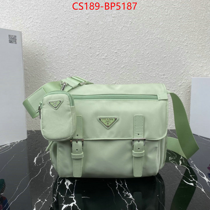 Prada Bags(TOP)-Diagonal-,ID: BP5187,$: 189USD