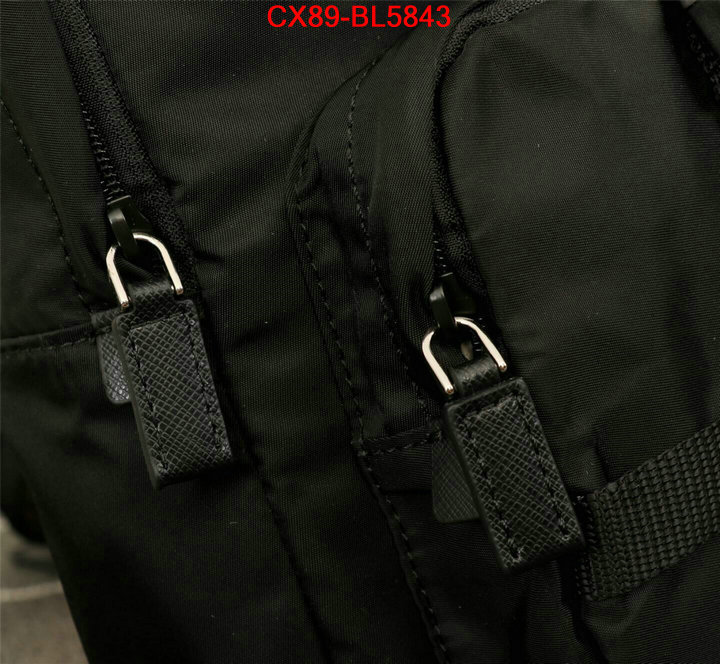 Prada Bags(4A)-Backpack-,top perfect fake ,ID: BL5843,$: 89USD