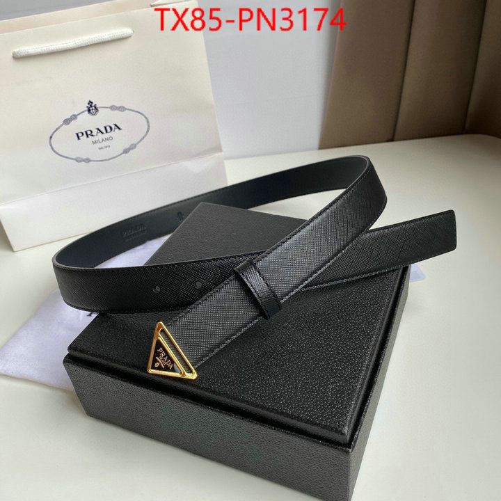 Belts-Prada,designer fashion replica , ID: PN3174,$: 85USD