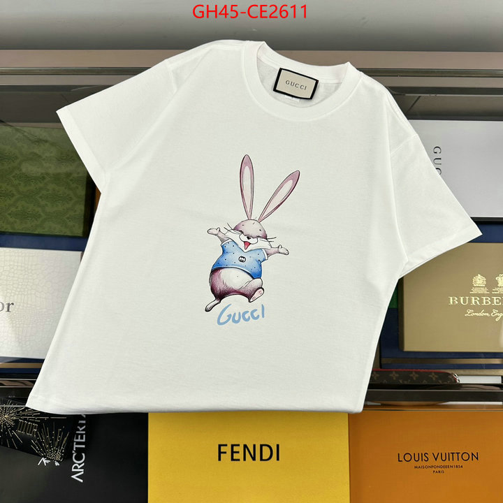 Clothing-Gucci,designer replica , ID: CE2611,$: 45USD