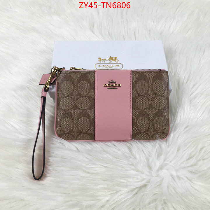 Coach Bags(4A)-Wallet,buy high quality cheap hot replica ,ID: TN6806,$: 45USD