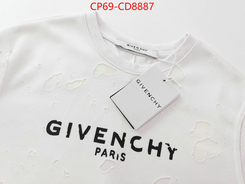 Clothing-Givenchy,2023 aaaaa replica customize ,ID: CD8887,$: 69USD