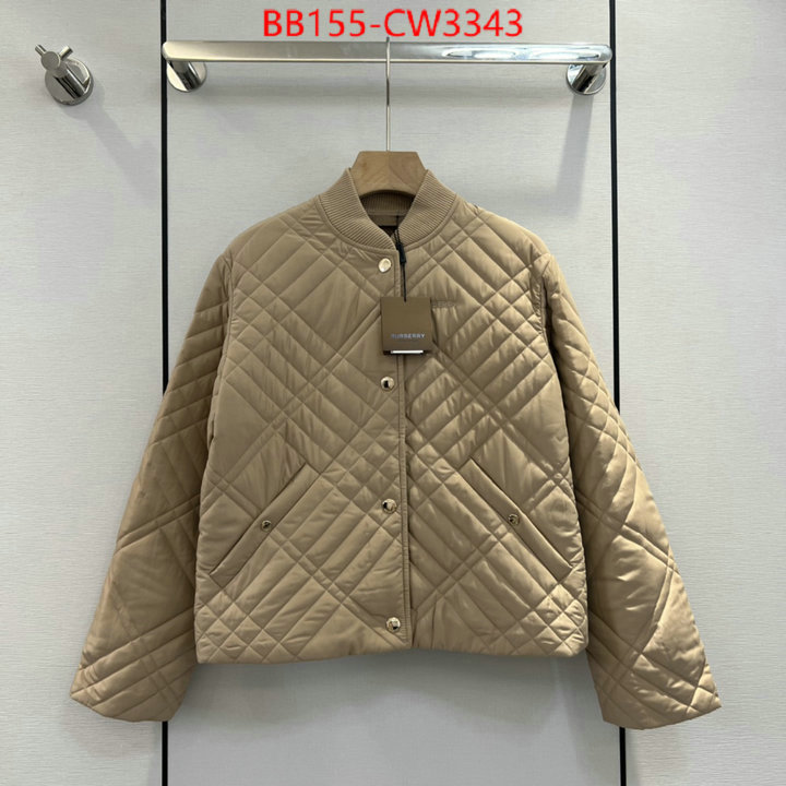 Down jacket Women-Burberry,the top ultimate knockoff , ID: CW3343,$: 155USD