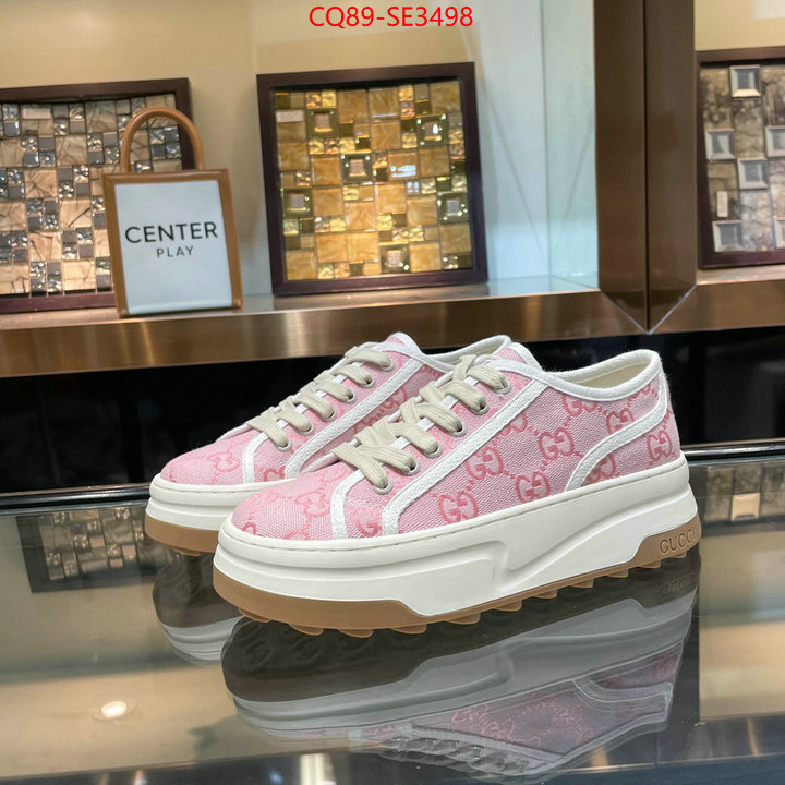 Women Shoes-Gucci,fake aaaaa , ID: SE3498,$: 89USD