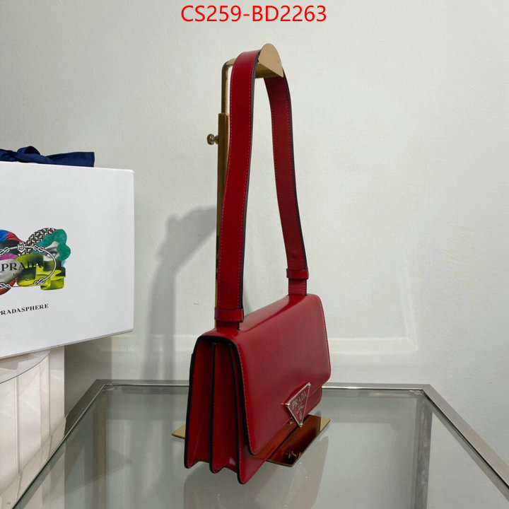 Prada Bags(TOP)-Diagonal-,ID: BD2263,$: 259USD