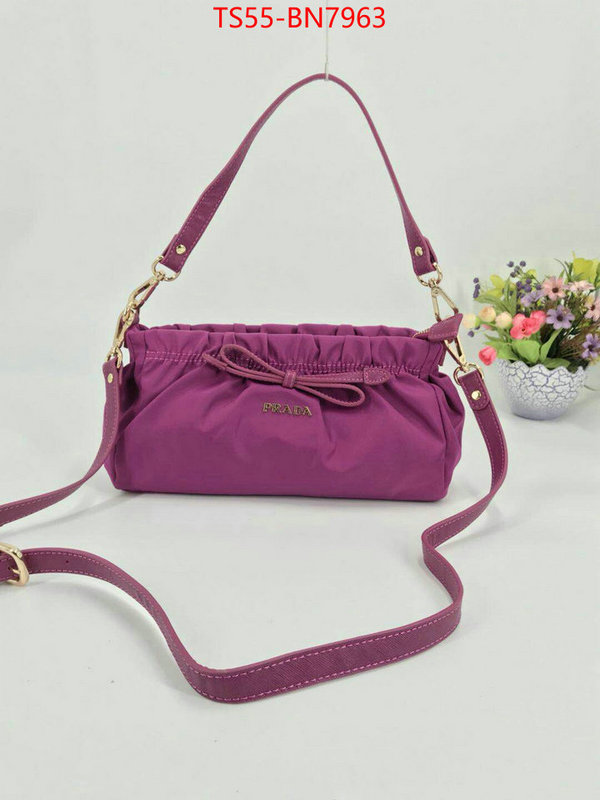 Prada Bags(4A)-Handbag-,replica for cheap ,ID: BN7963,$: 55USD