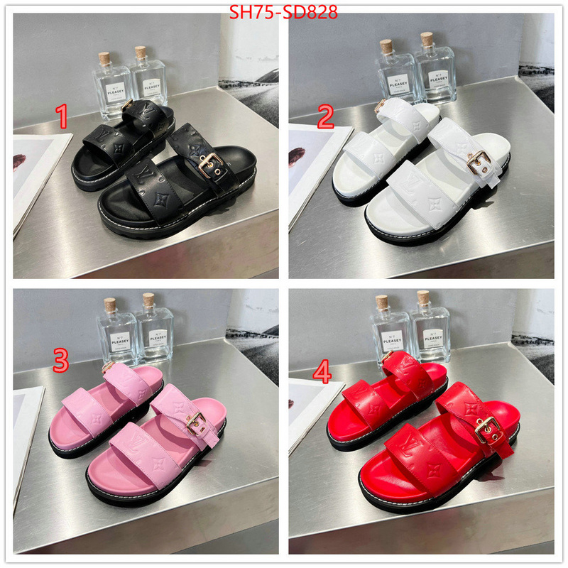 Women Shoes-LV,top perfect fake , ID: SD828,$: 75USD