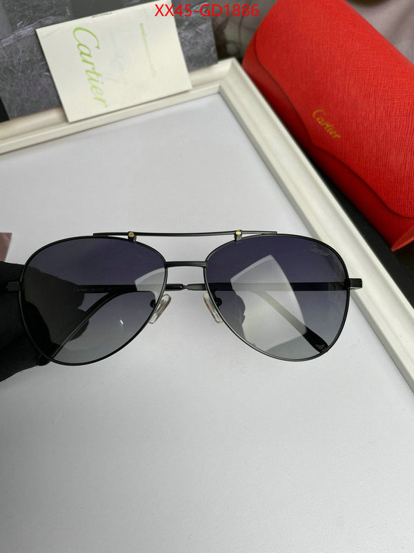 Glasses-Cartier,2023 replica wholesale cheap sales online , ID: GD1886,$: 45USD