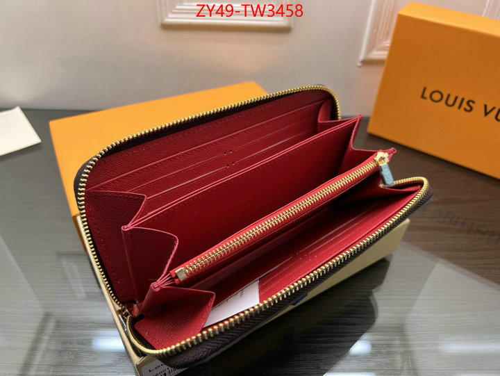 LV Bags(4A)-Wallet,wholesale 2023 replica ,ID: TW3458,$: 49USD