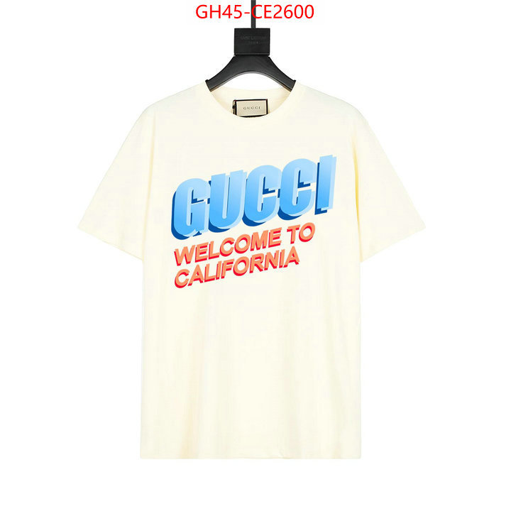 Clothing-Gucci,wholesale imitation designer replicas , ID: CE2600,$: 45USD