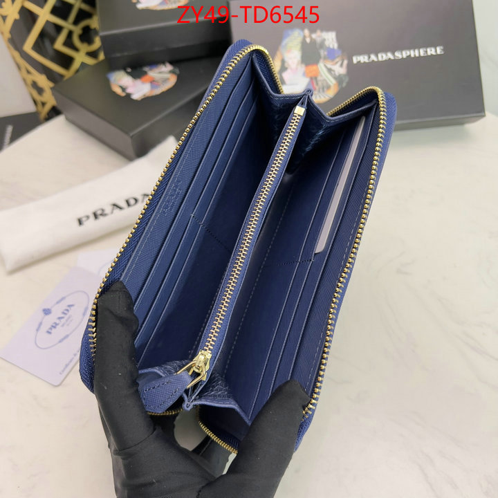 Prada Bags(4A)-Wallet,buy replica ,ID: TD6545,$: 49USD